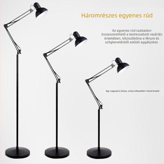 LED-es összecsukható állólámpa, minimalistikus amerikai stílusú, nappaliba, hálószobába és dolgozószobába