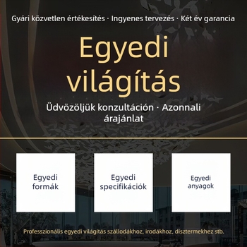 Személyre szabott vasból készült csillárok nagy bevásárlóközpontokhoz, szállodai előcsarnokokhoz és bankett termekhez; nem szabványos mérnöki világítás