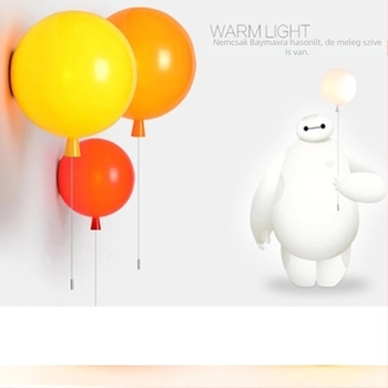 LED mennyezeti lámpa, minimalist modern stílusú, színes buborék mintával a gyerekszobába