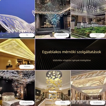 Egyedi tervezésű csillárok nagy szállodák és banketttermek számára