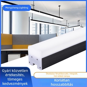 LED ötoldalas világító csík, alumínium ház, méret 1200x70x75 mm, irodák, tárgyalótermek, edzőtermek és bevásárlóközpontok számára