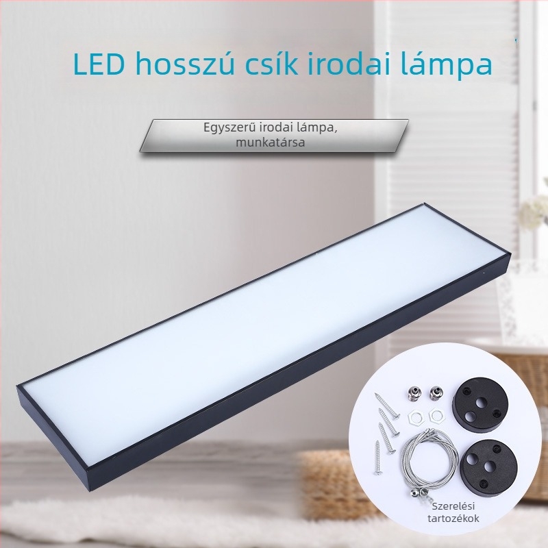 LED lineáris függesztett lámpa irodai és kereskedelmi terek számára, négyzet profilú lineáris világítás, minimalistus irodai világítás