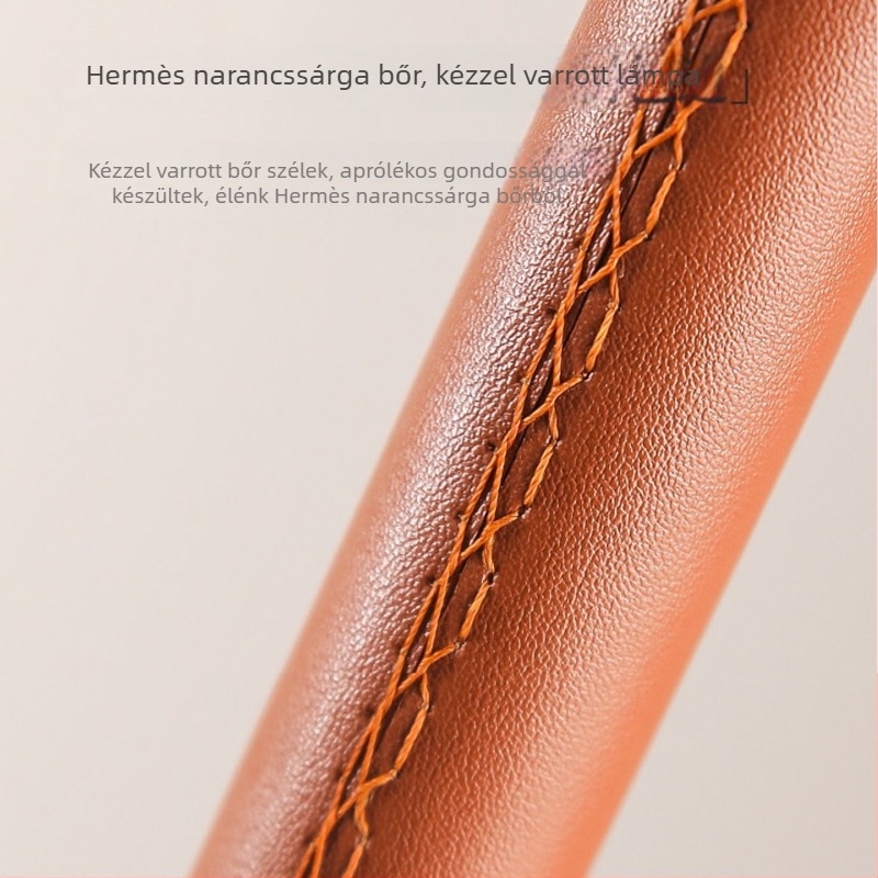 Francia stílusú retro állólámpa a nappaliba, bőr és márvány részletekkel