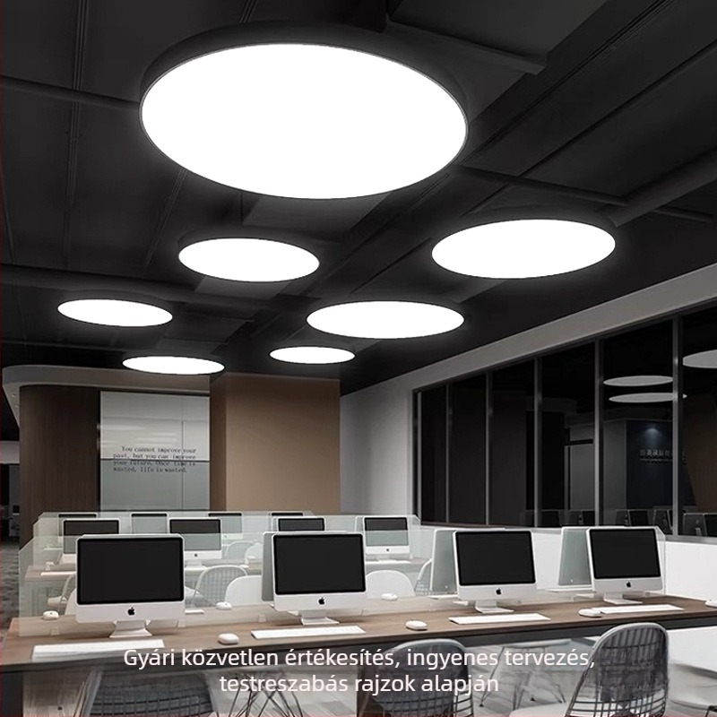 Kör alakú LED gyűrűs csillár irodába, tárgyalóba, edzőterembe és üzletek számára