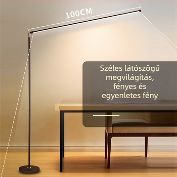 LED állólámpa nappalira és hálószobába, olvasáshoz állítható fény, modern minimalista dizájn