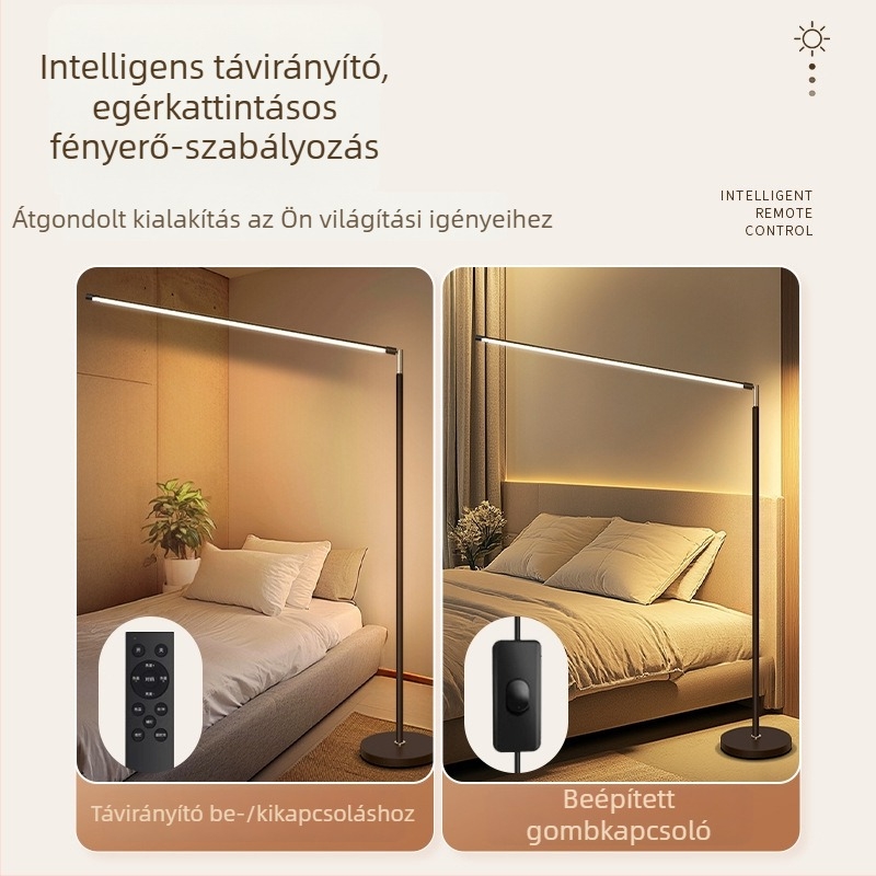 LED állólámpa nappalira és hálószobába, olvasáshoz állítható fény, modern minimalista dizájn
