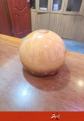 Naplemente színű műanyag lámpabúra, átmérő 30 cm x 25 cm, állólámpához, narancs-grapefruit szín, szemvédő, kreatív csillár, raktáron