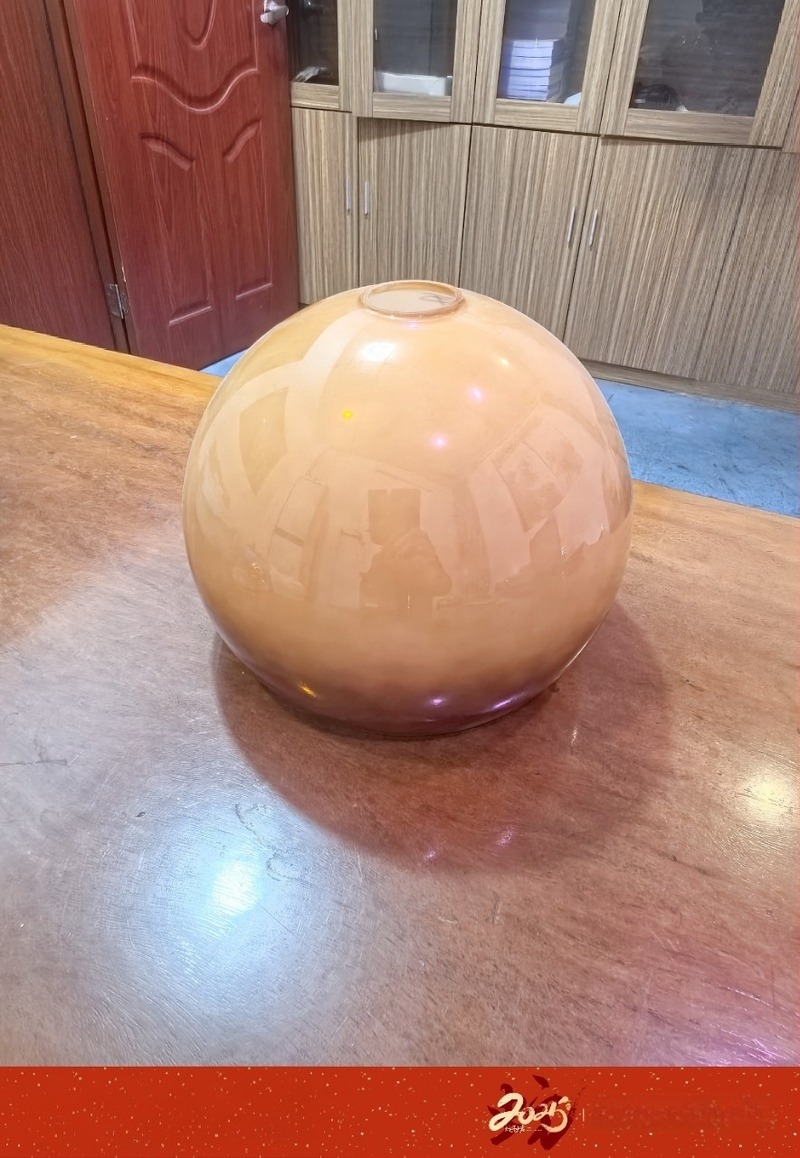 Naplemente színű műanyag lámpabúra, átmérő 30 cm x 25 cm, állólámpához, narancs-grapefruit szín, szemvédő, kreatív csillár, raktáron