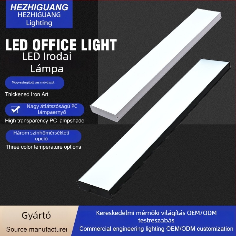 LED lineáris függőlámpa irodák és tantermek számára, magas fényerő, árnyékmentes