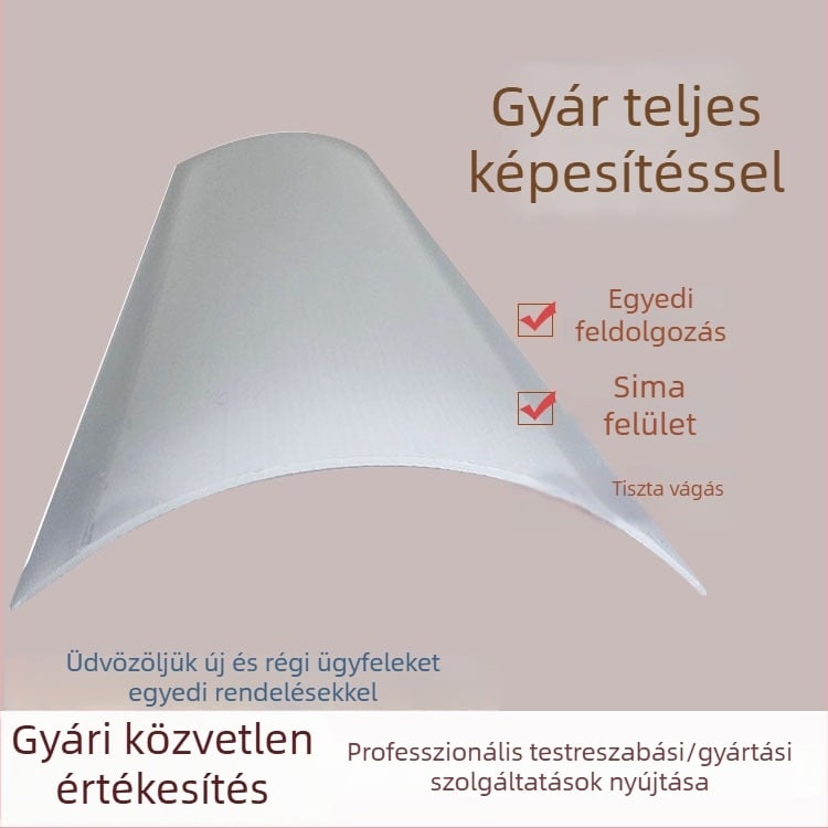 Tejfehér ívelt PC lámpabúra kiegészítőkkel, extrúziós-difúziós műanyag, testreszabható formázás.