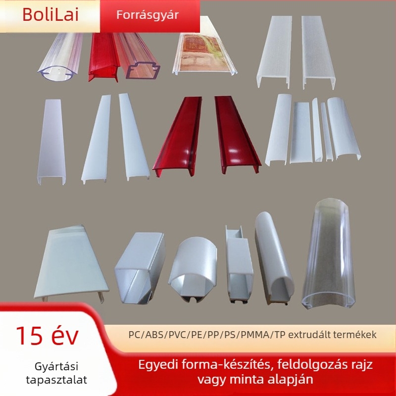 PMMA és PC difúziós lámpabúrák, tartósak, matt tejfehér, UV-álló, nem sárguló, LED világításhoz