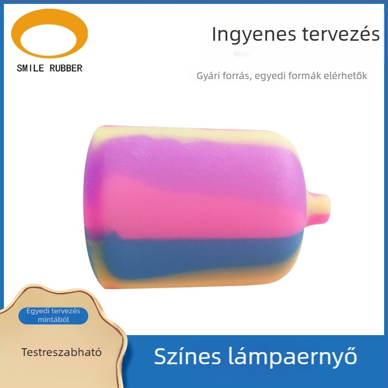 Testreszabható szilikon lámpabúrák különböző formákban, formakészítés és ingyenes prototípus, színes LED lámpabúrák és világítás