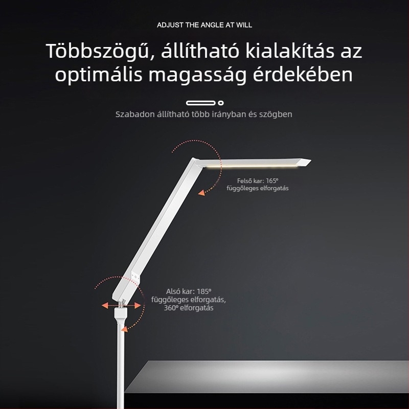LED álló lámpa nappalira és hálószobába, állítható színhőmérséklet, fényerő és memória funkció