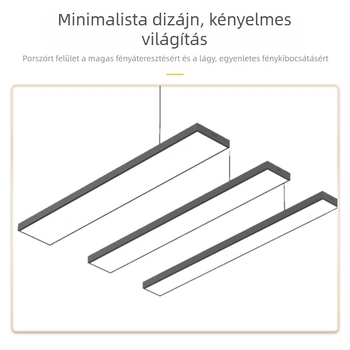 Lavida II sorozat LED irodai függesztett lámpa, belső felületi szerelésű LED világítás, szemkímélő, modern stílus