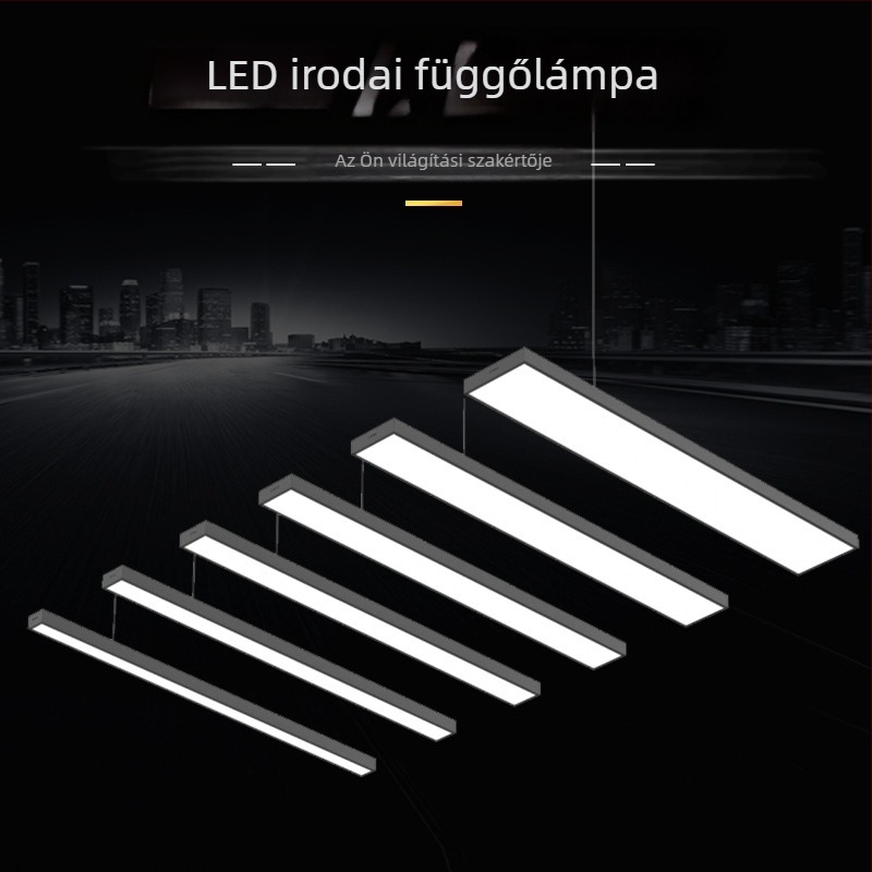 Lavida II sorozat LED irodai függesztett lámpa, belső felületi szerelésű LED világítás, szemkímélő, modern stílus