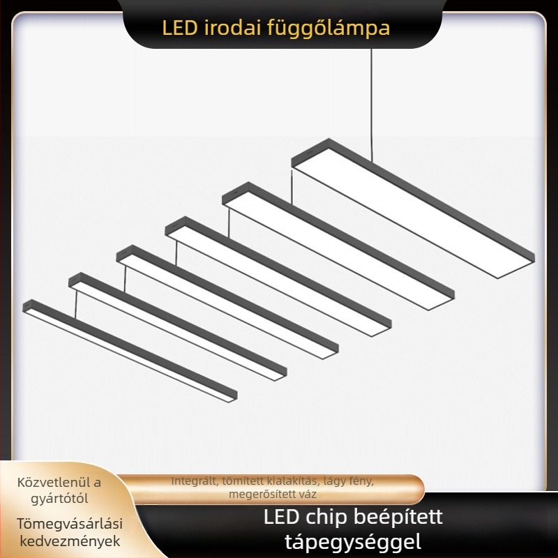 Lavida II sorozat LED irodai függesztett lámpa, belső felületi szerelésű LED világítás, szemkímélő, modern stílus