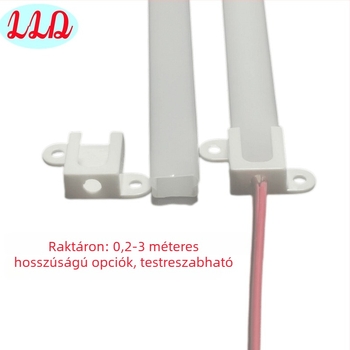LED 12V merev LED-szalag ház PC átlátszó csővel