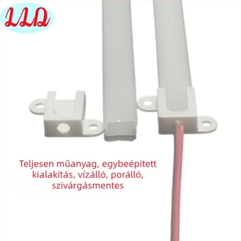 LED 12V merev LED-szalag ház PC átlátszó csővel
