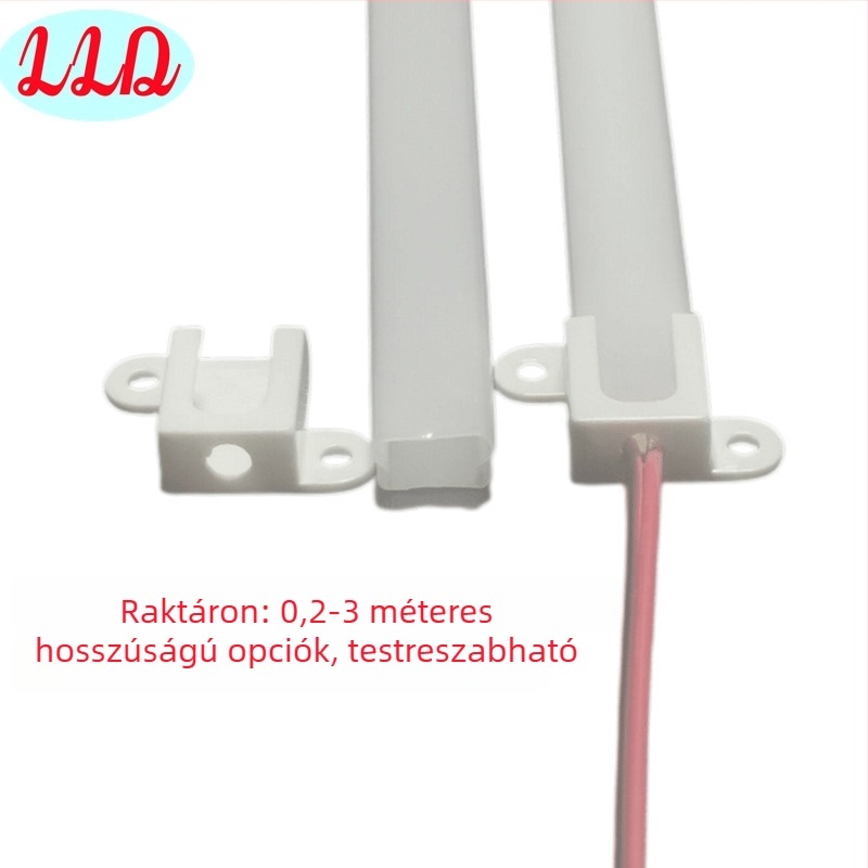 LED 12V merev LED-szalag ház PC átlátszó csővel