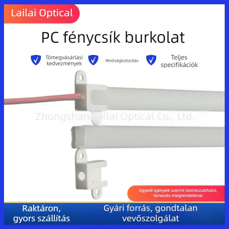 LED 12V merev LED-szalag ház PC átlátszó csővel