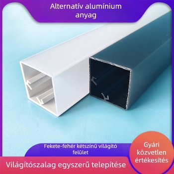 Műanyagból készült négyszögletes oszlopú LED-ház bútorokhoz, szekrényekhez és vitrinekhez