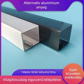 Műanyagból készült négyszögletes oszlopú LED-ház bútorokhoz, szekrényekhez és vitrinekhez