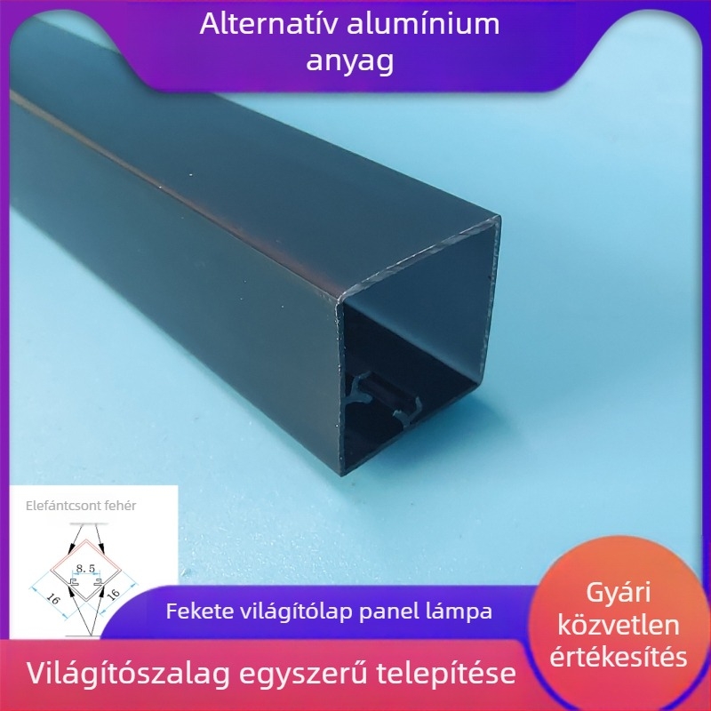 Műanyagból készült négyszögletes oszlopú LED-ház bútorokhoz, szekrényekhez és vitrinekhez