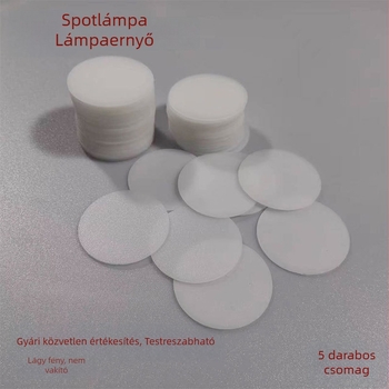 Akril lámpabúra spotlámpához/downlighthoz, kerek anti‑glare árnyékoló, lágy difúzor, baba szemvédelme