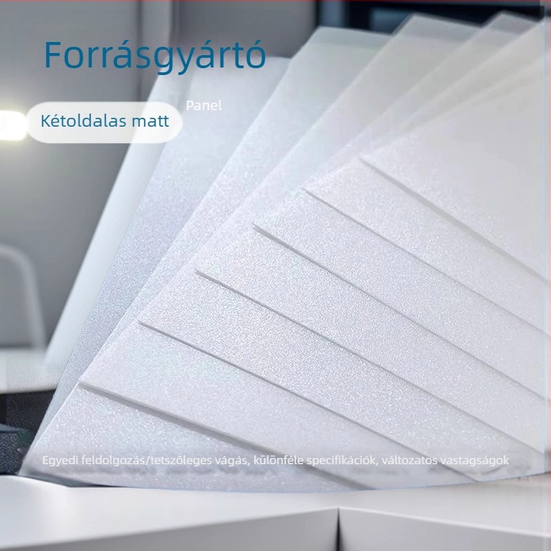 Antibakteriális LED síkpaneles tisztító lámpa matt diffúziós lemezzel