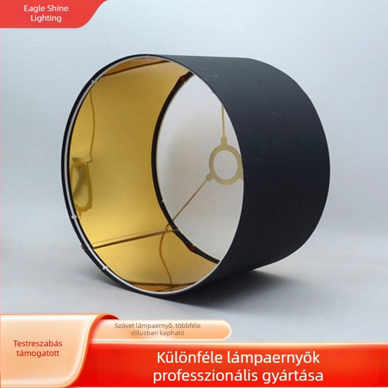 UV-nyomtatású textil lámpaernyő, összeszerelhető kapcsokkal és Velcro-val, 40×21 cm, alkalmas asztali, falik és mennyezeti lámpákhoz