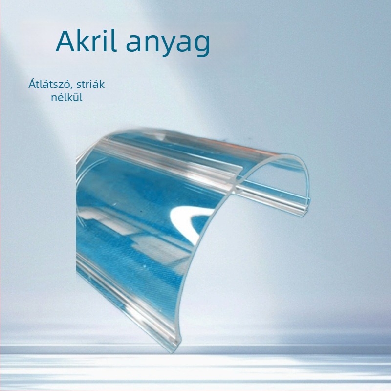 PMMA akrilcső LED lámpa házhoz és lámpaernyő kiegészítőkhöz, négyszögletes extrudálás, 1.0/2.0 mm, fehér tejfehér/átlátszó, 93% átlátszóság, IK08, UL-94V2