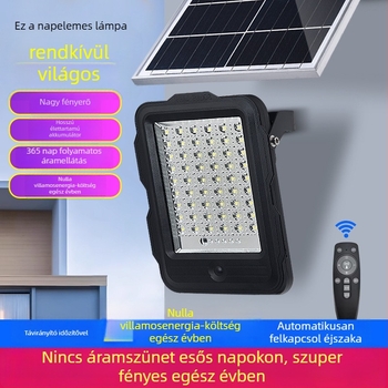 200W IP67 vízálló kertfény kültéri használatra, napelemes LED világítás, rendkívüli fényerő