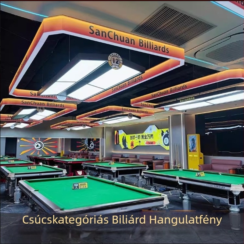 Személyre szabott akril biliárd atmoszférás lámpaernyő, nyolcszögletű, teljes megvilágítás