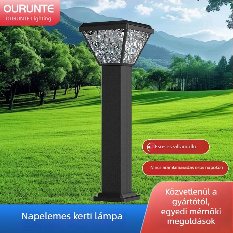 RGB-napelemes gyeplámpa - kültéri LED lámpa IP66