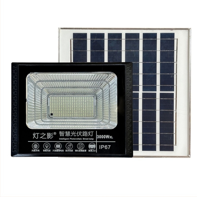 Kerti és kültéri LED napelemes reflektor, IP67, távirányító, 24 V