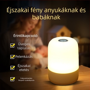 Baba etető éjjeli fény érintésérzékelővel – Csendes éjjeli lámpa a hálószobában, szemkímélő alvótársa