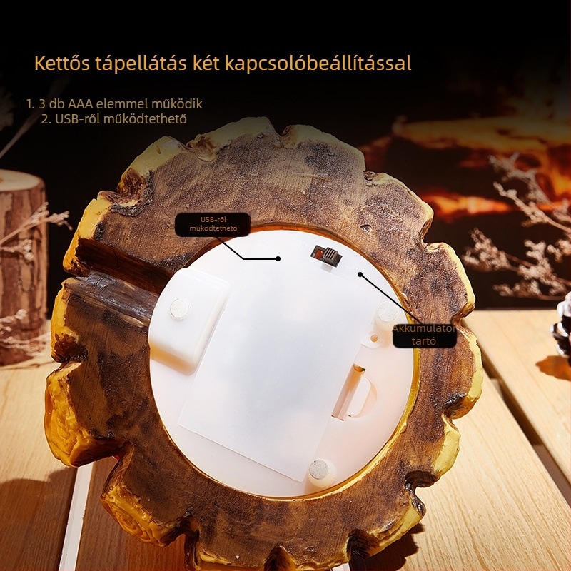 Akril LED éjszakai fény, csillagos ég mintázattal, ambient világítás