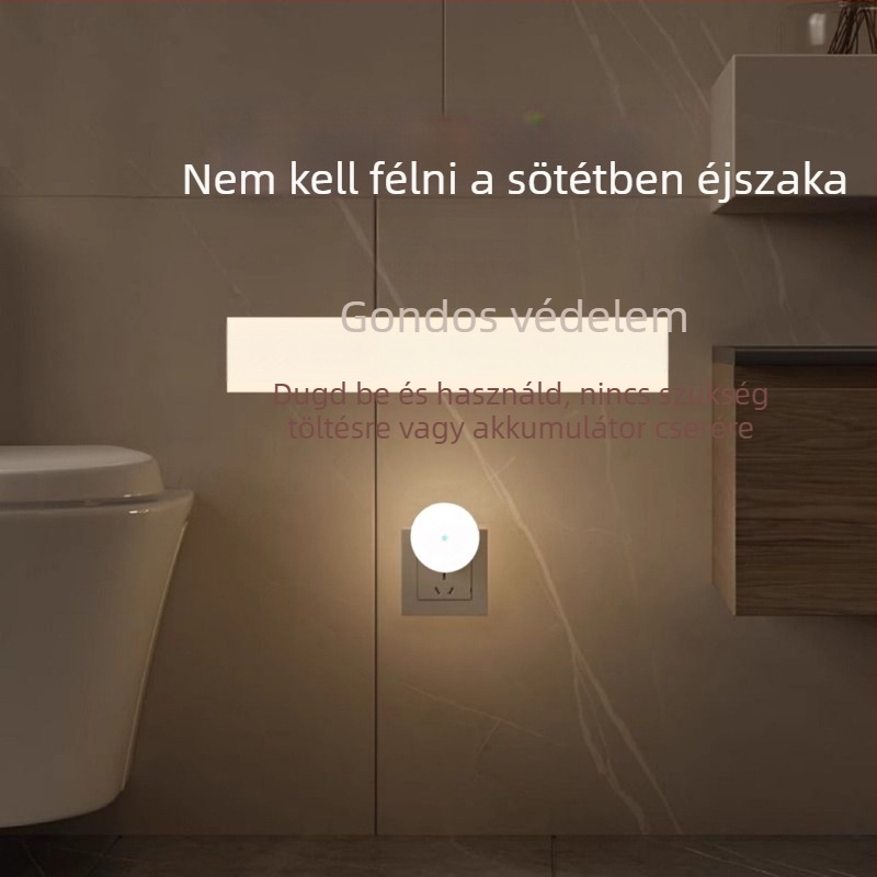 Mini virág alakú dugaszolható mozgásérzékelős éjjeli lámpa folyosóhoz és Fürdőszobához
