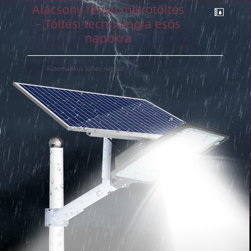 2025 Napelemes utcai lámpa 600W, kültéri kertvilágítás, vízálló, sötétedéskor automatikus bekapcsolás, LED világítás