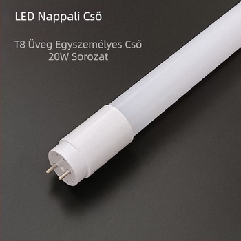 LED T8 üvegcső, 30W, fényes fehér / meleg fehér / semleges fehér, hossz: 0,6–1,2 m