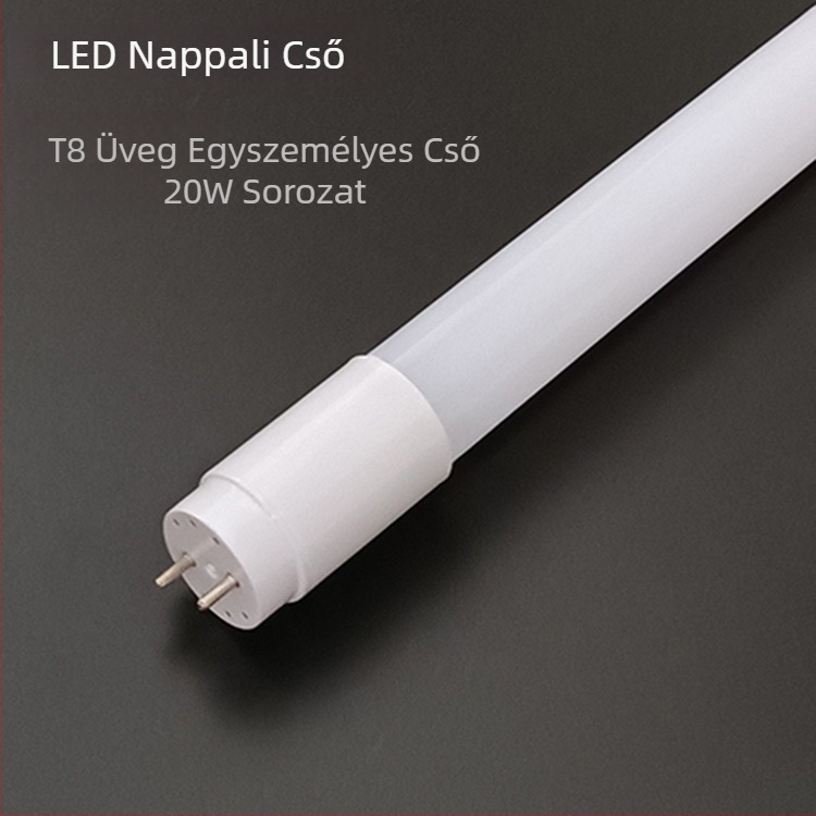 LED T8 üvegcső, 30W, fényes fehér / meleg fehér / semleges fehér, hossz: 0,6–1,2 m