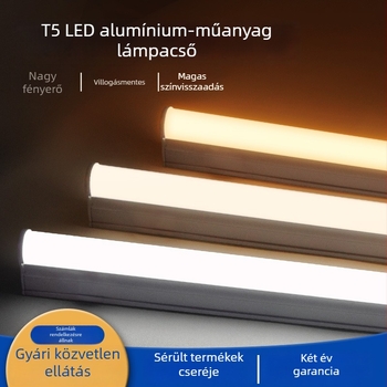 T5 LED integrált alumínium-plasztik cső tartóval nappali világításhoz