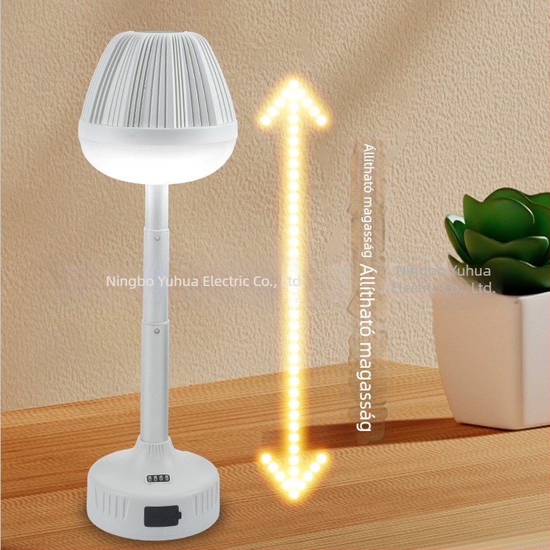 Okos LED asztali lámpa USB töltőporttal, kompakt éjjeli lámpa hálószobához szemvédelmet biztosítva