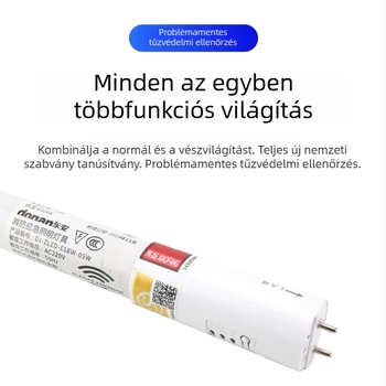 LED integrált nappali vészvilágítócső garázs számára, üveg kivitelben, régi fluoreszcens lámpa helyettesítésére