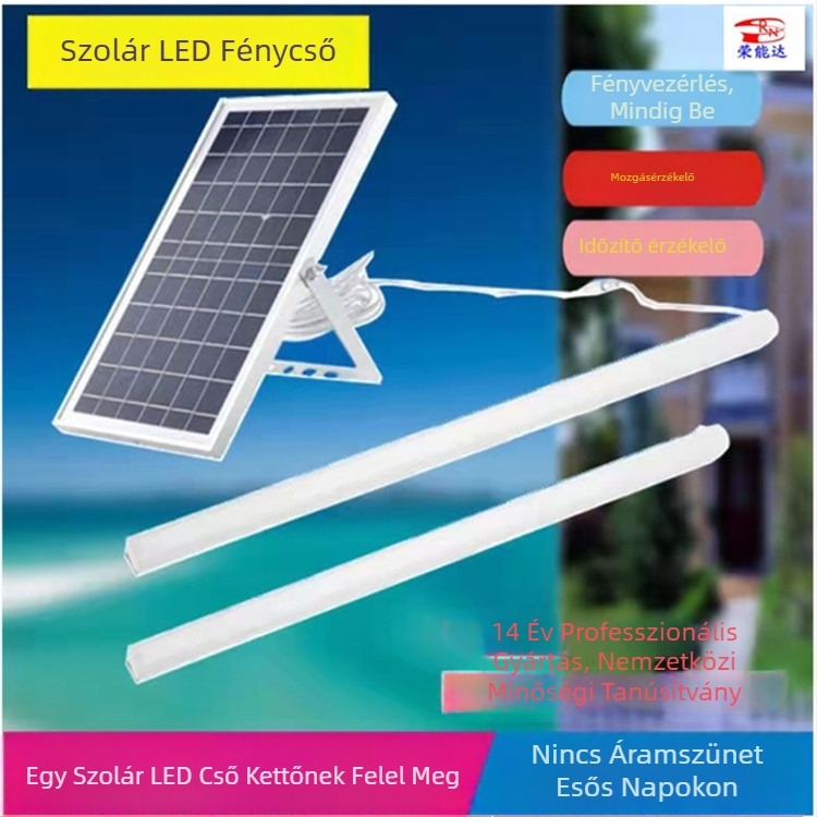 LED T8 napelemes fotovoltaikus indukciós cső CE ROHS