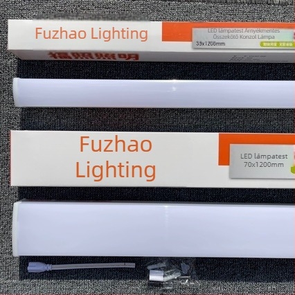 Árnyékmentes LED irodai lámpa, integrált lineáris LED szalaggal, 38W-76W
