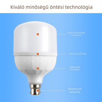 LED izzó B22-es foglalattal, vízálló és porálló, energiatakarékos gömb alakú izzó