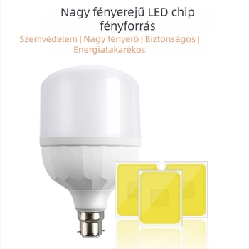 LED izzó B22-es foglalattal, vízálló és porálló, energiatakarékos gömb alakú izzó