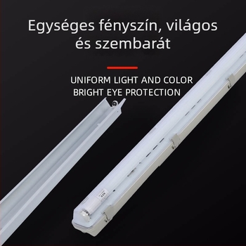 Beépített LED cső T5/T8, szétválasztott készlet, teljes készlet, nagy fényerő, energiahatékony, egy- vagy kettőcsöves
