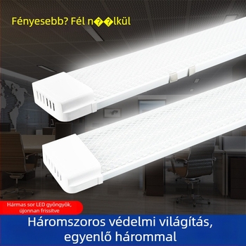 Lingjing modellű LED tisztító lámpa integrált tartóval, 1,2 m hosszú, T8 fénycső